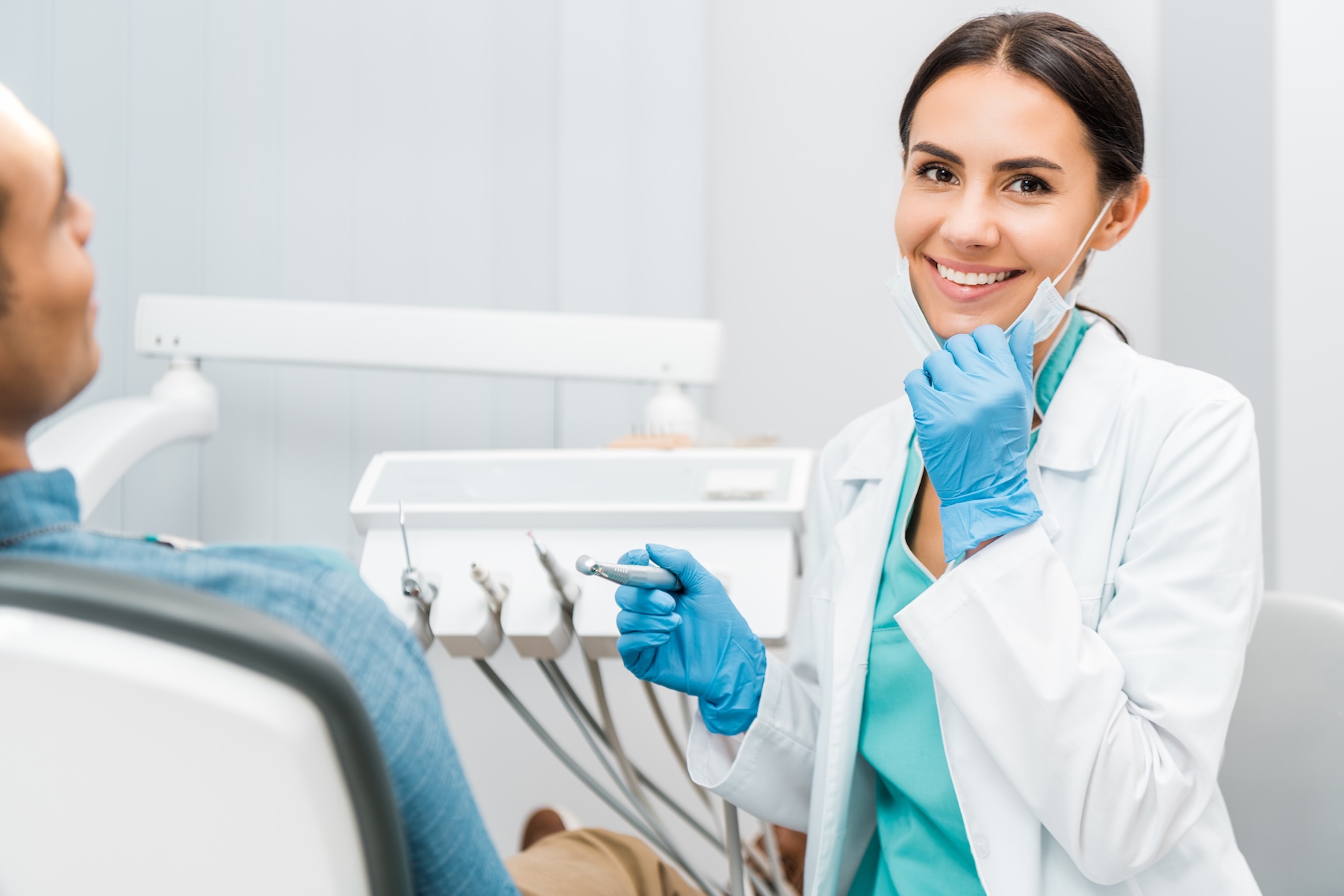 Clinicians working together in a modern dental practice